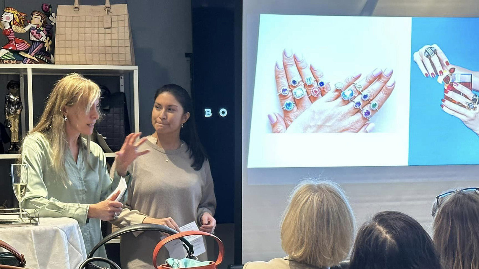 Inspirational cocktail rings