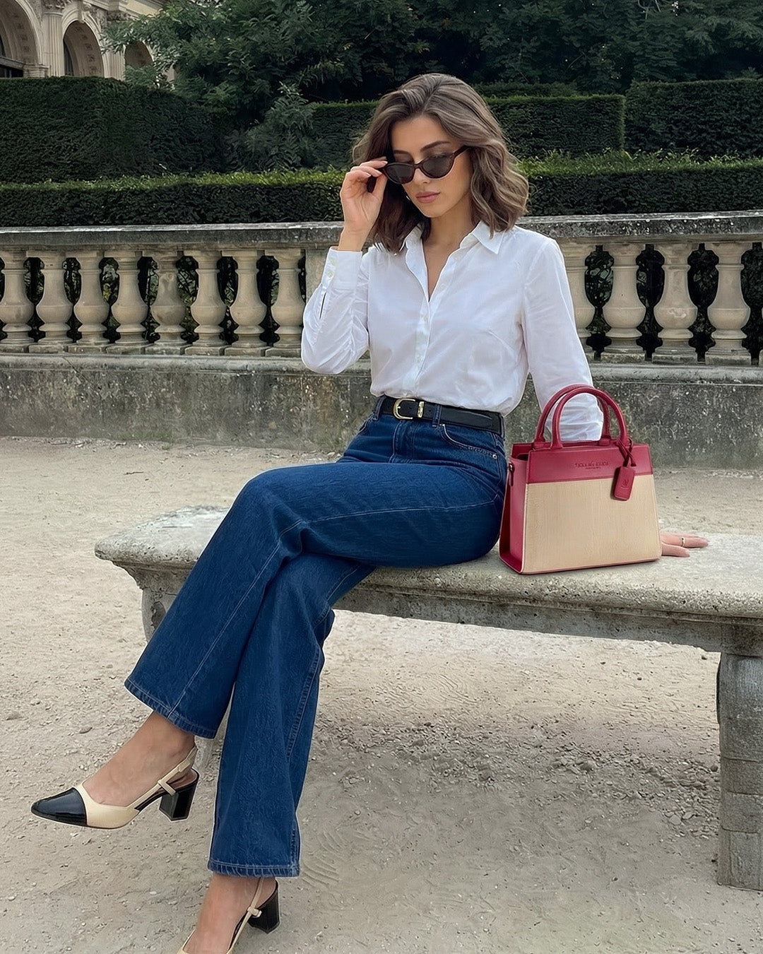 Central Park Mini Tote Rasberry
