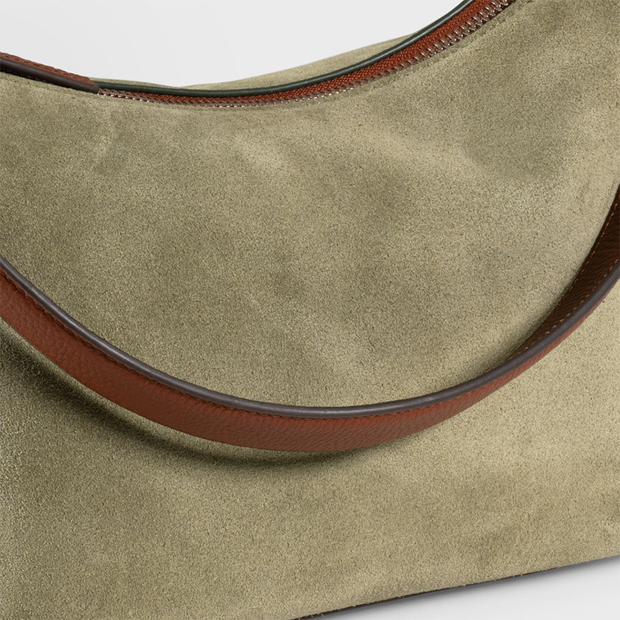 Mini Boho Suede Olive