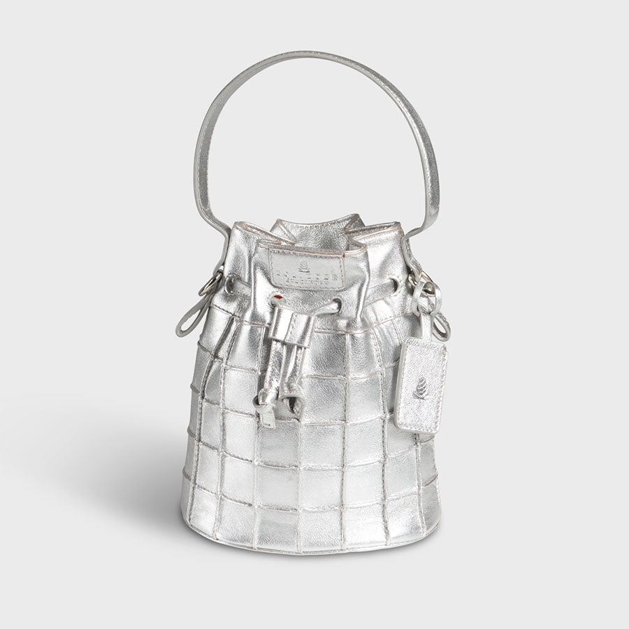 Jet Set Mini Bucket Silver