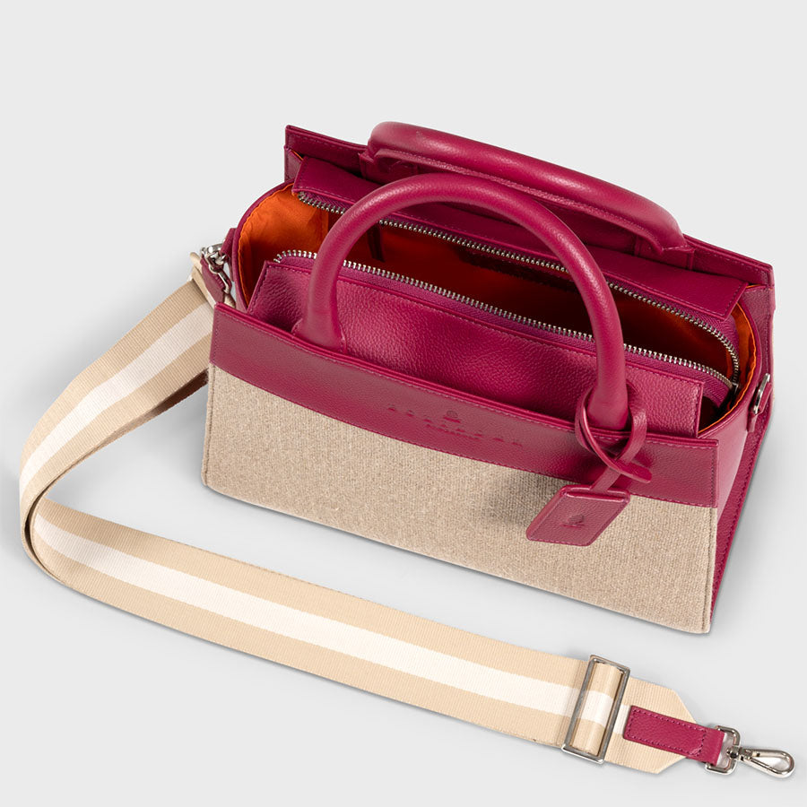 Central Park Mini Tote Rasberry