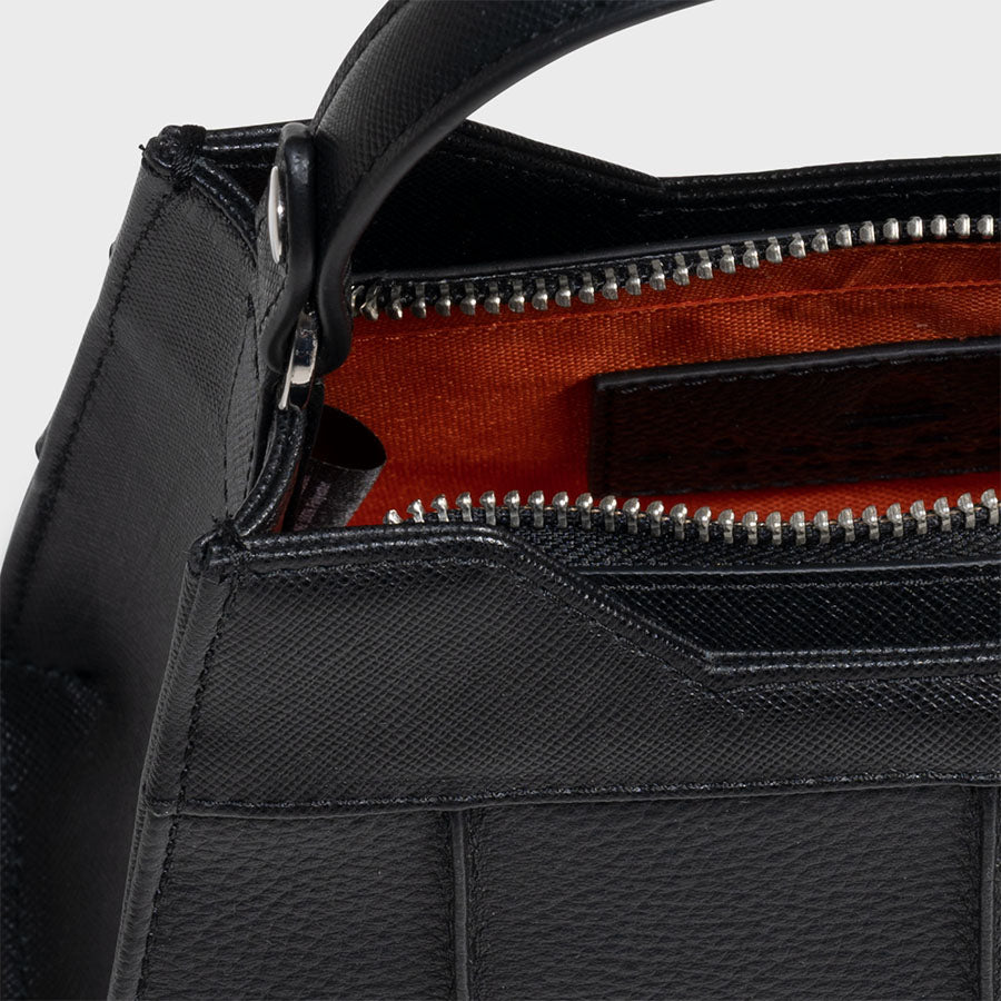 Monica Cocktail Saffiano Black