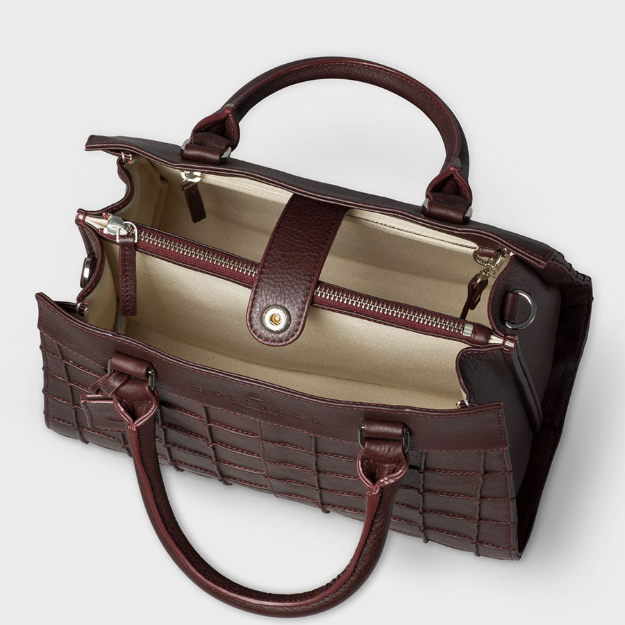 Dignity Mini Tote Burgundy
