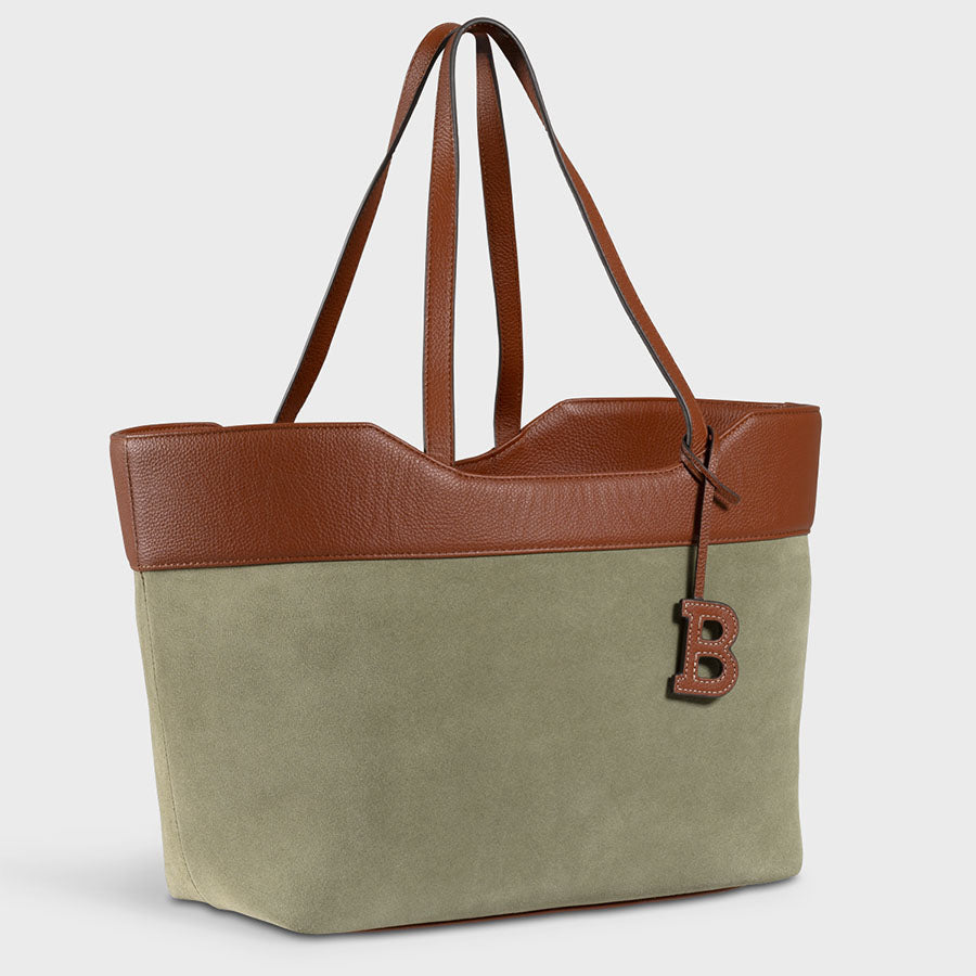 Monica Tote Suede Olive