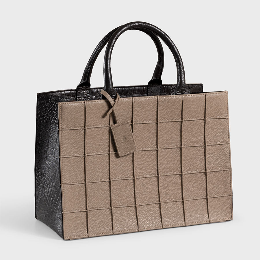 Sofia Mini Tote Multi Croco Brown