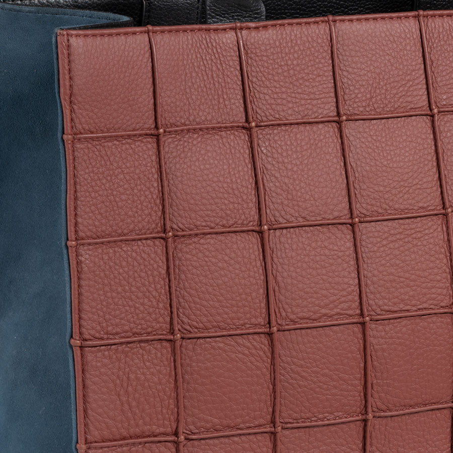 Sofia Mini Tote Multi Suede Brown