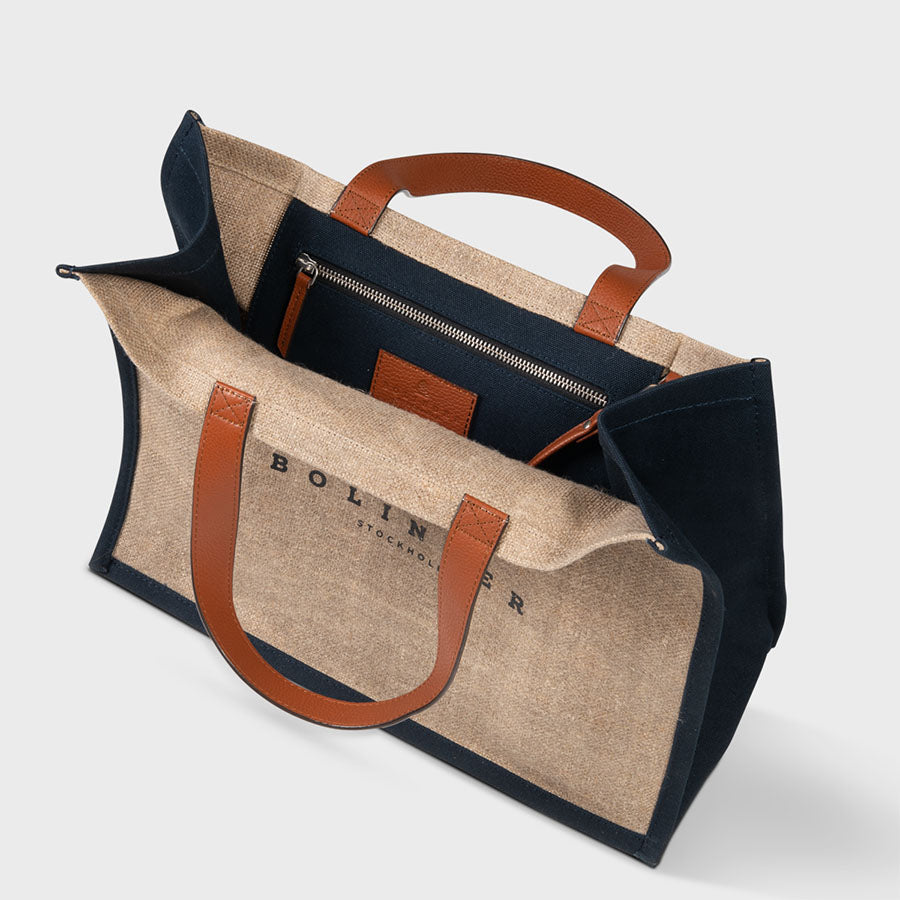 Soho Tote Hemp Blue