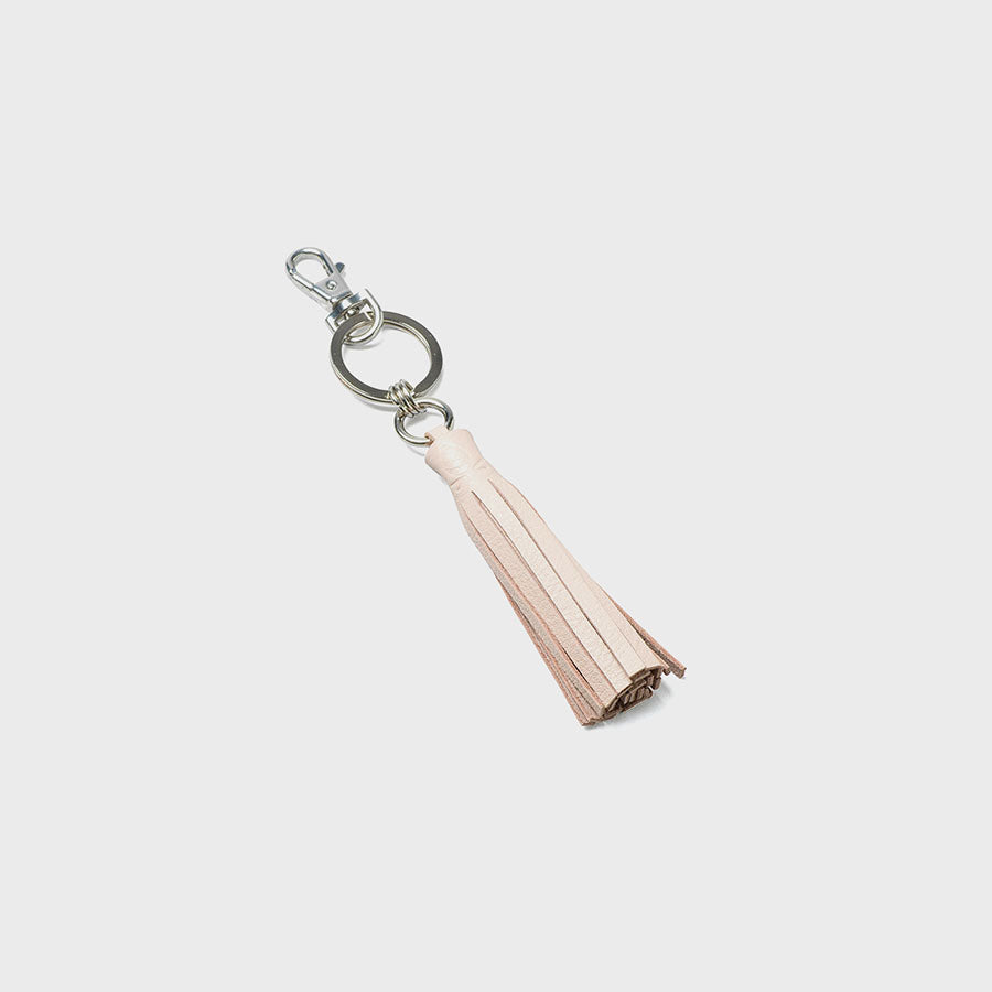 Tassle Key Ring Ivory