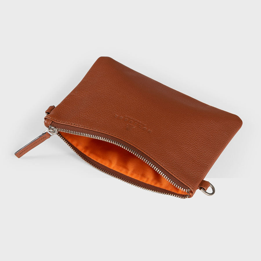 Zipper Pouch Cognac