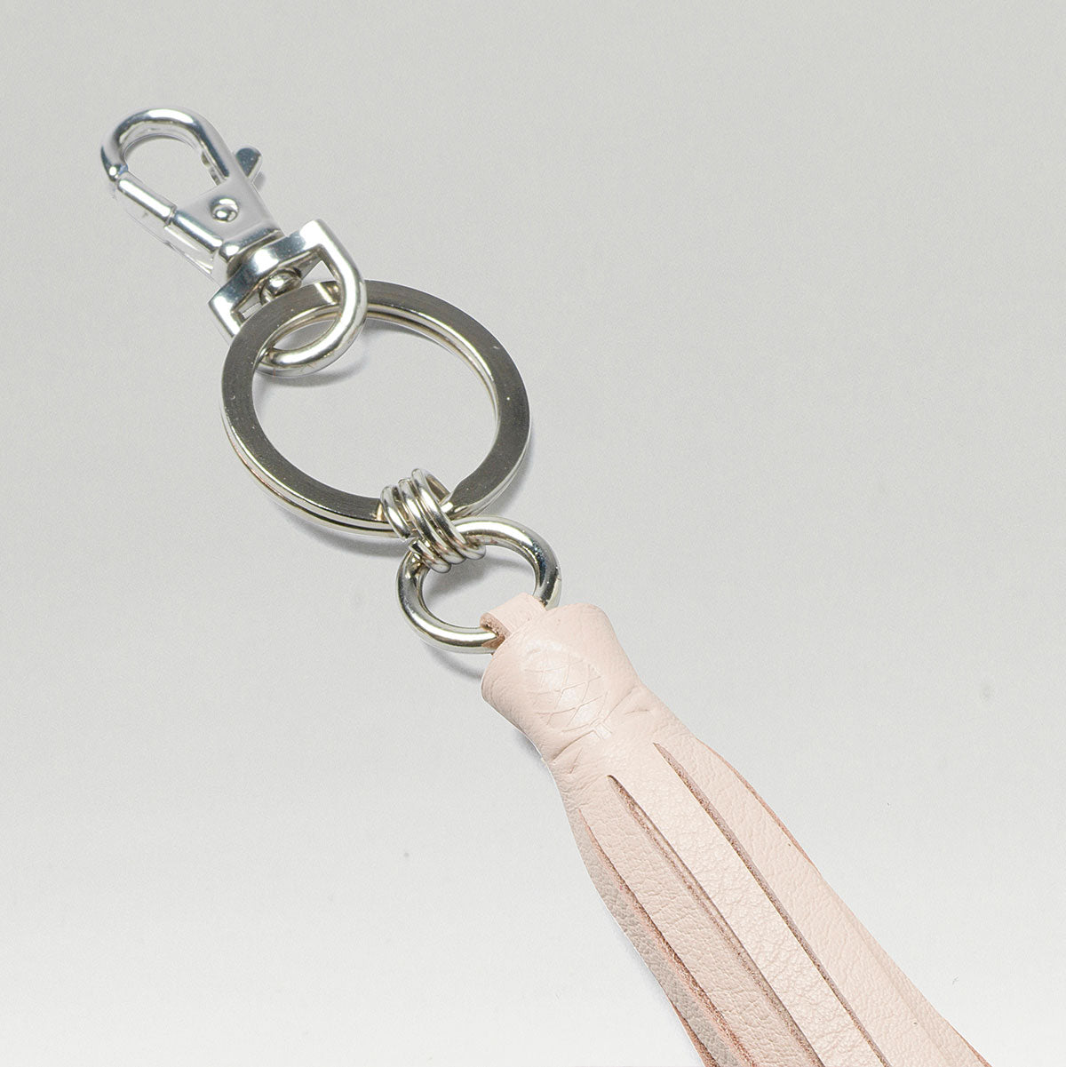 Tassle Key Ring Ivory