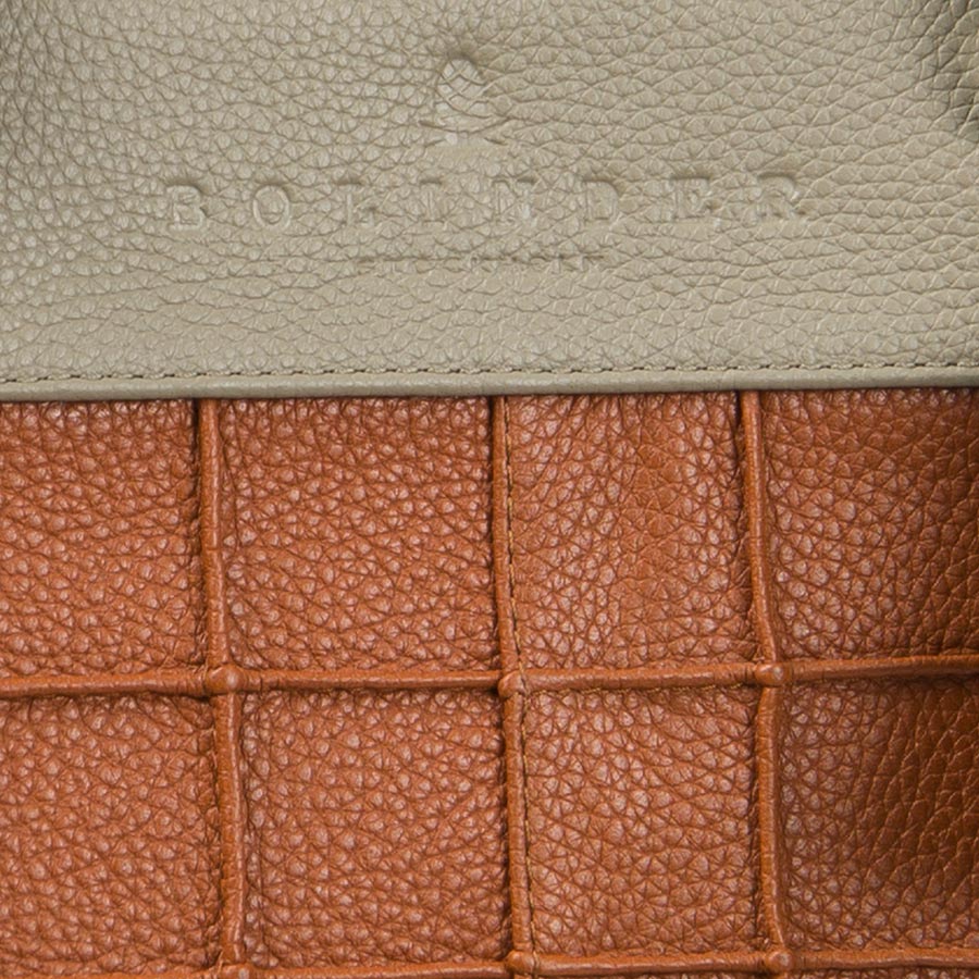 Mini Tote Multi Cognac Grey