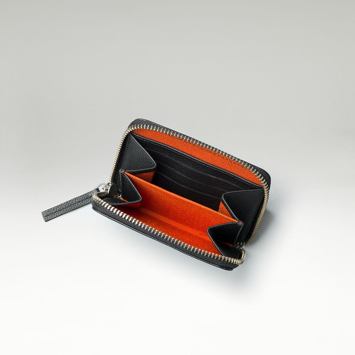 Small Zip Wallet Black