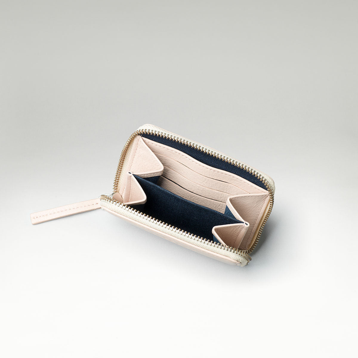 Small Zip Wallet Ivory