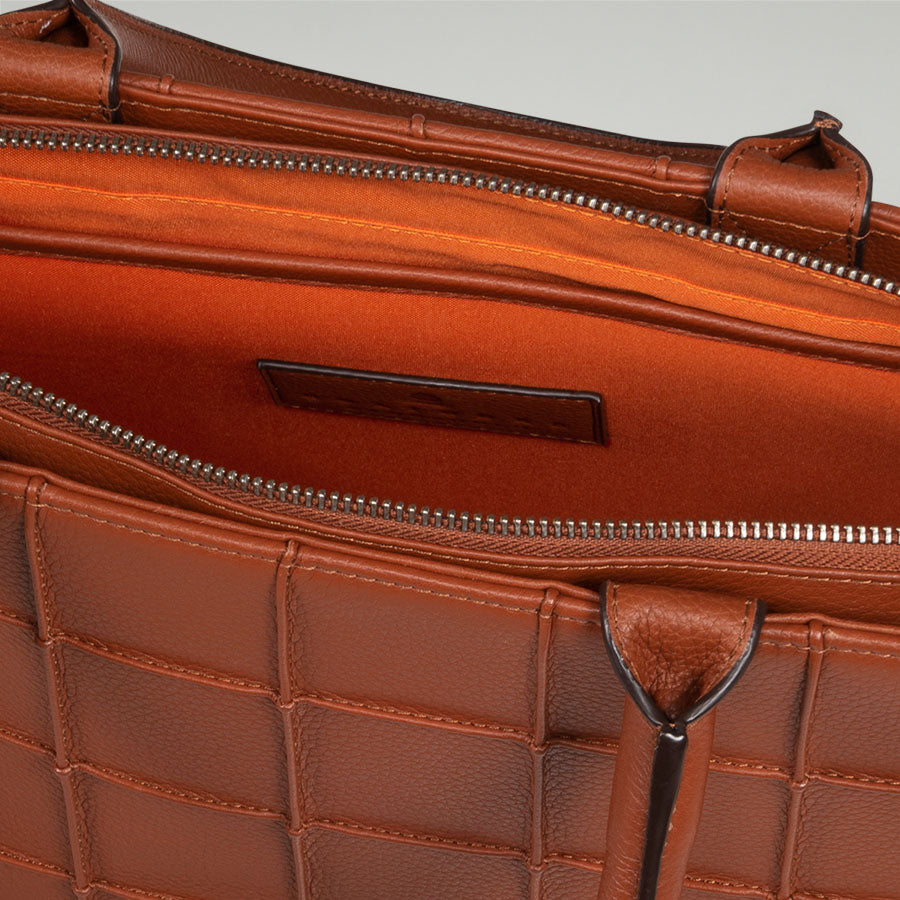 Sofia Briefcase Cognac