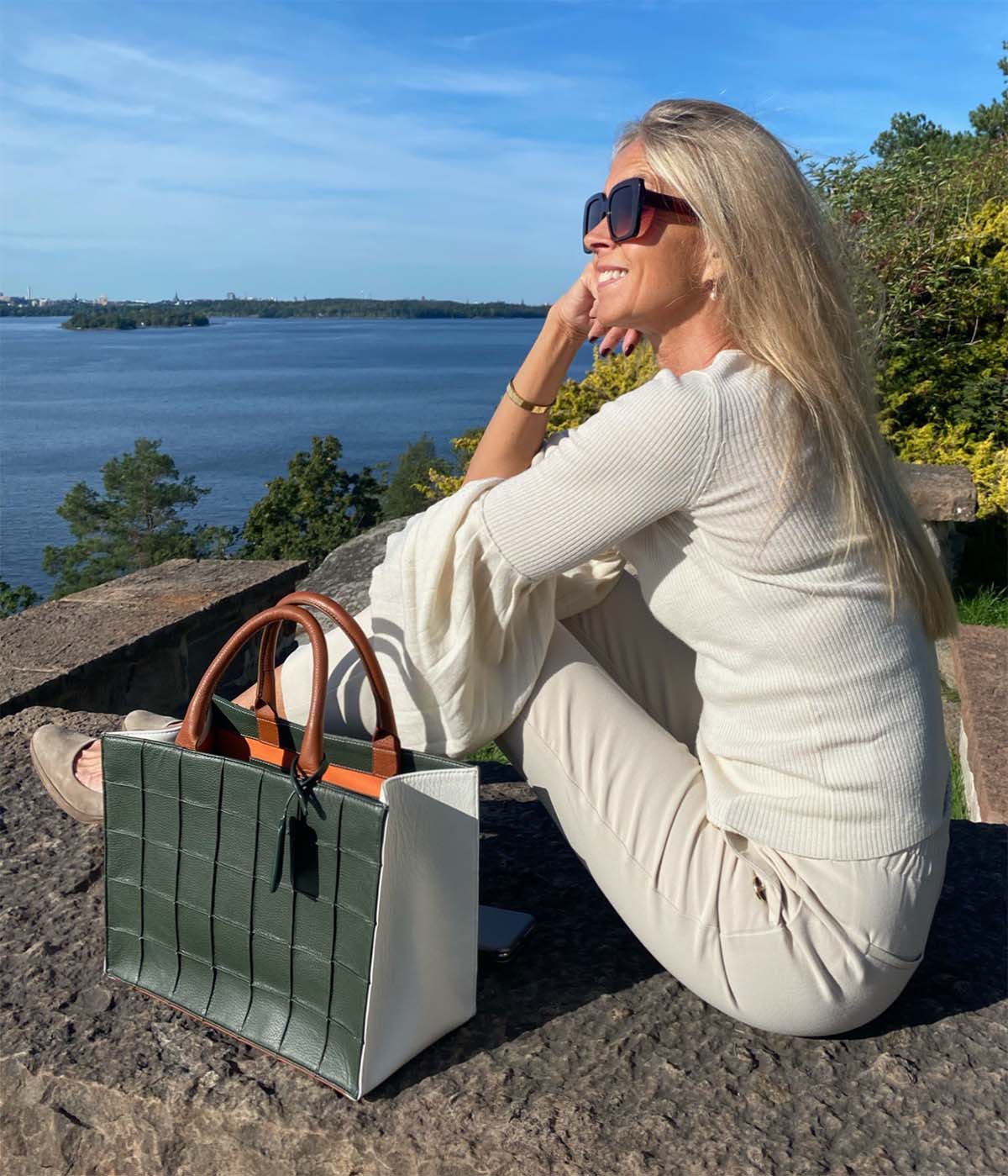 Sofia Mini Tote Multi Green