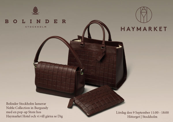 Bolinder Stockholm launch of the Noble Collection in Burgundy