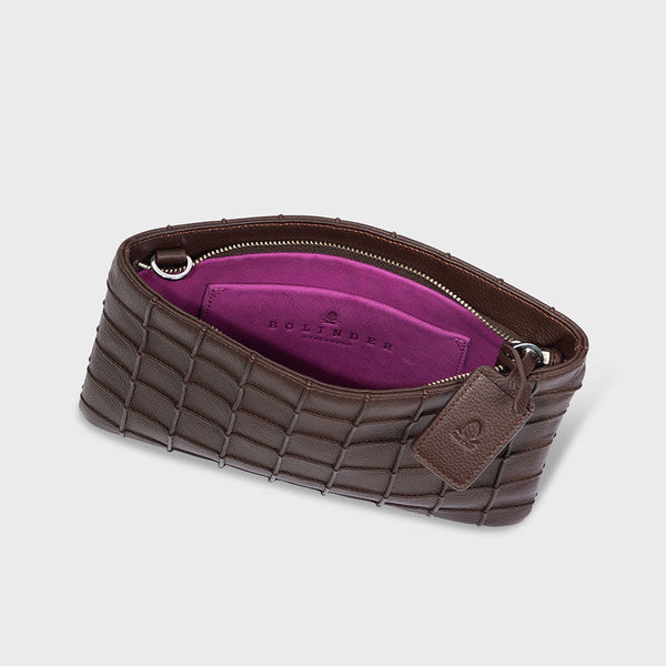 Grace Clutch Brown
