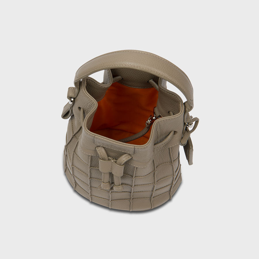 Jet Set Mini Bucket Grey