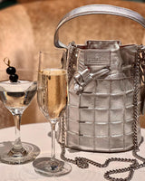 Jet Set Mini Bucket Silver
