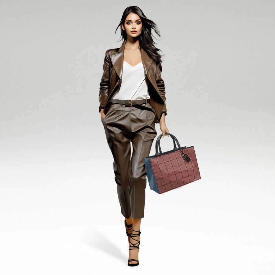 Sofia Mini Tote Multi Suede Brown