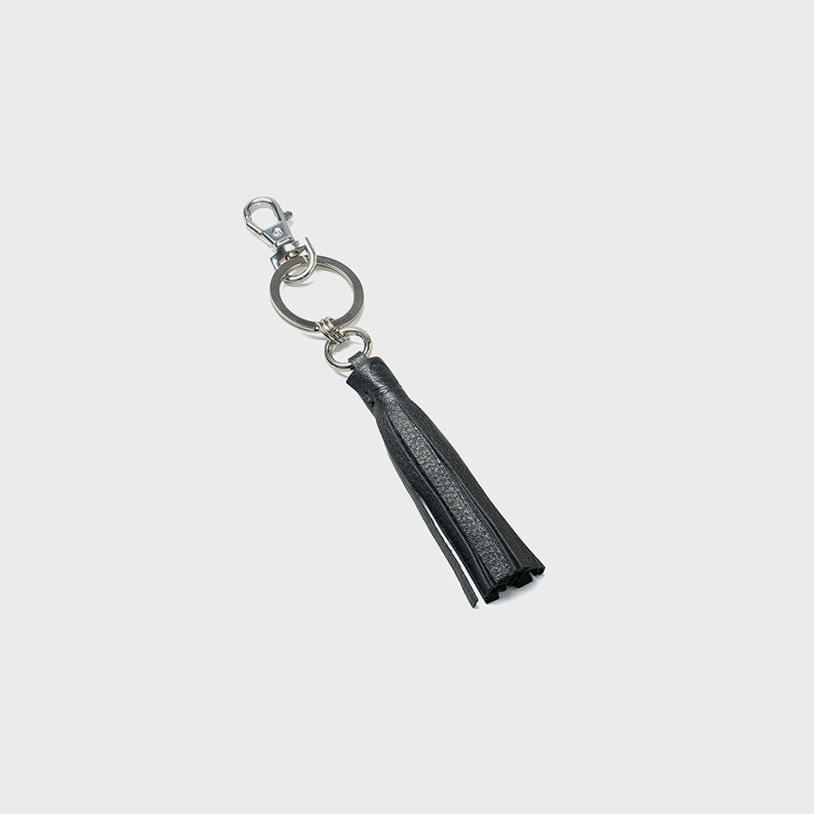 Tassle Key Ring Black