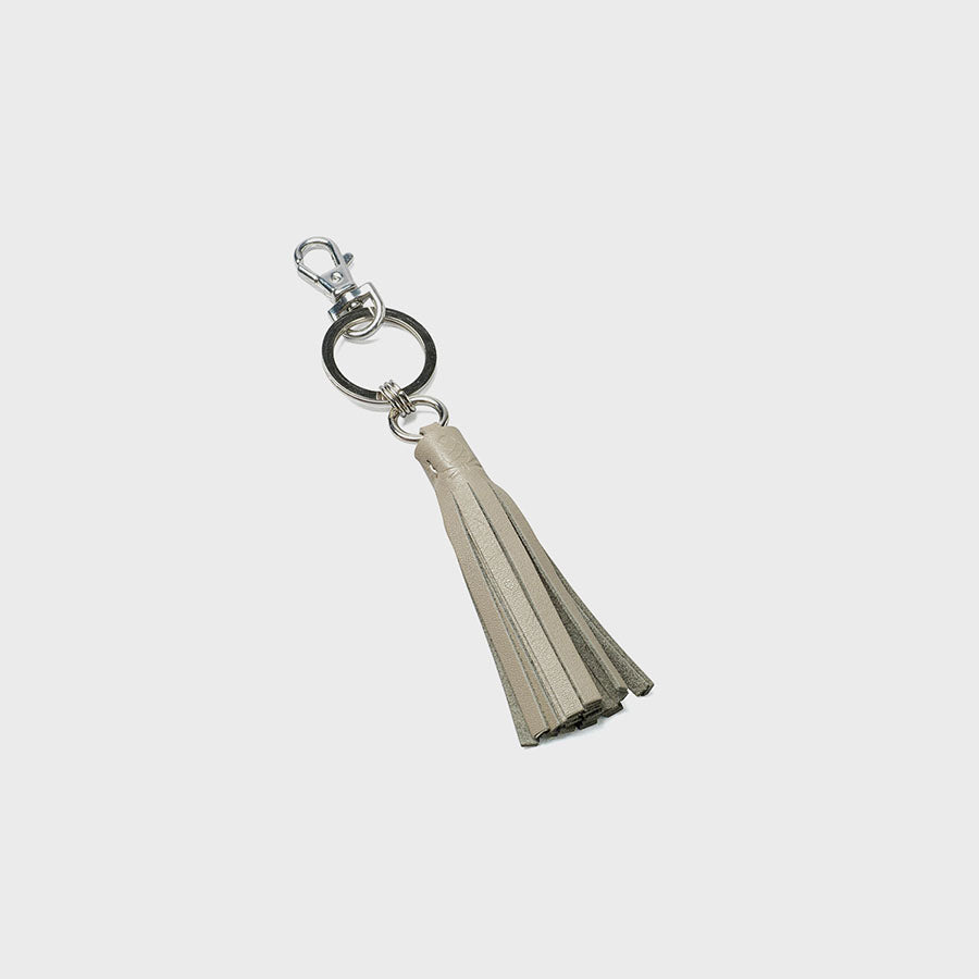 Tassle Key Ring Grey