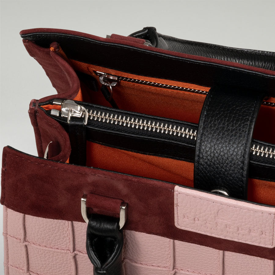 Mini Tote Multi Suede Pink