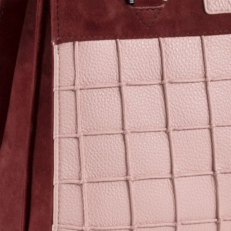 Mini Tote Multi Suede Pink