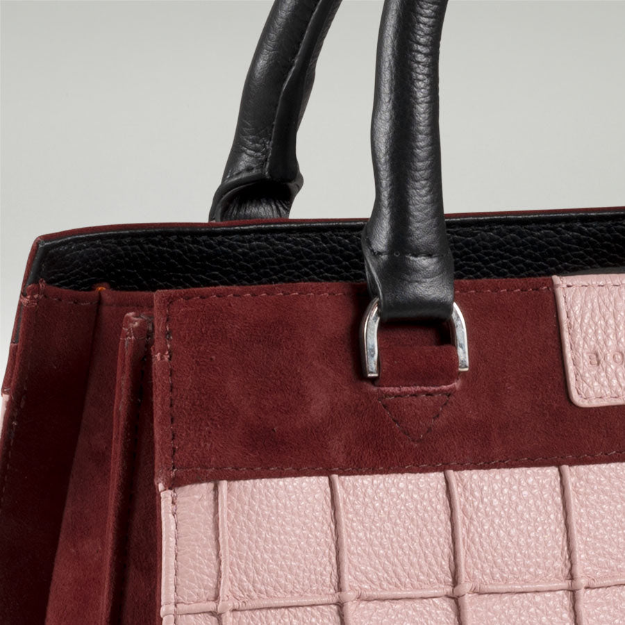 Mini Tote Multi Suede Pink