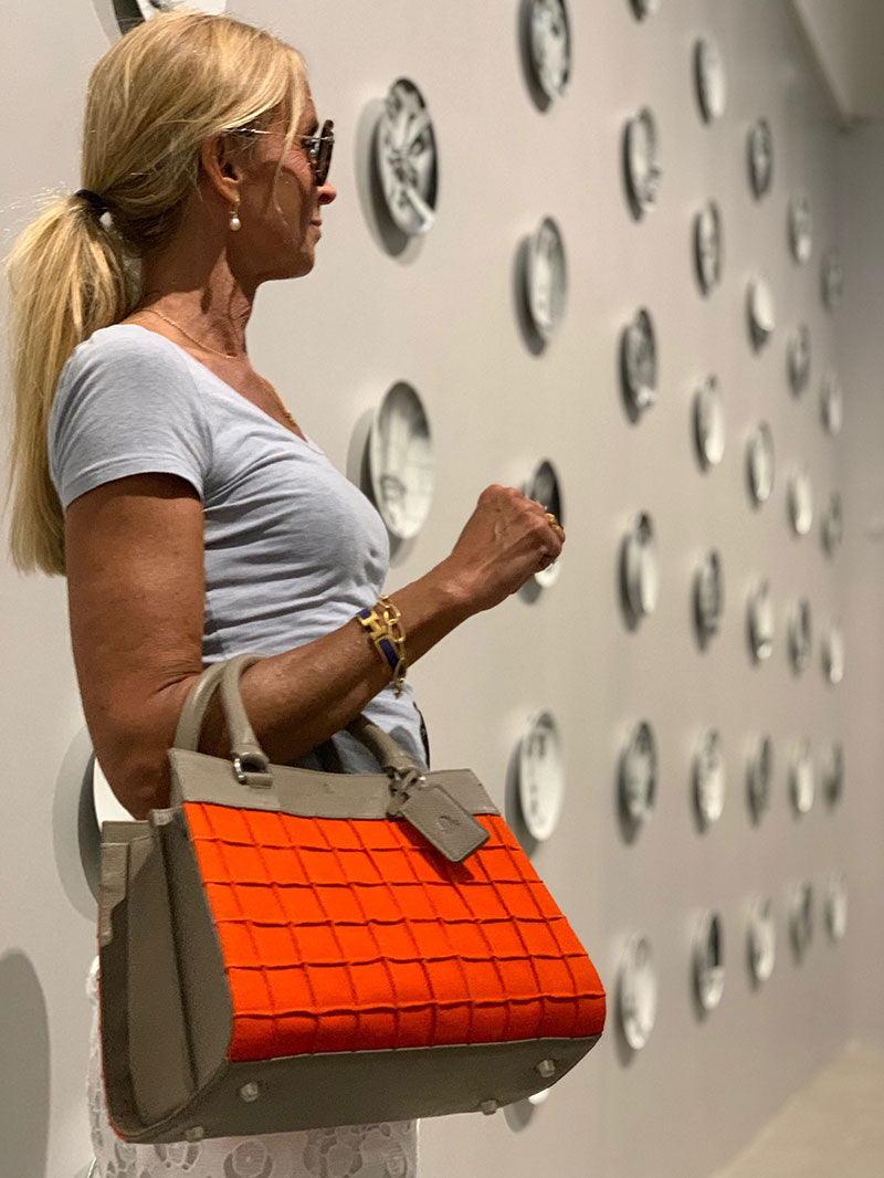 Canvas Mini Tote Orange 