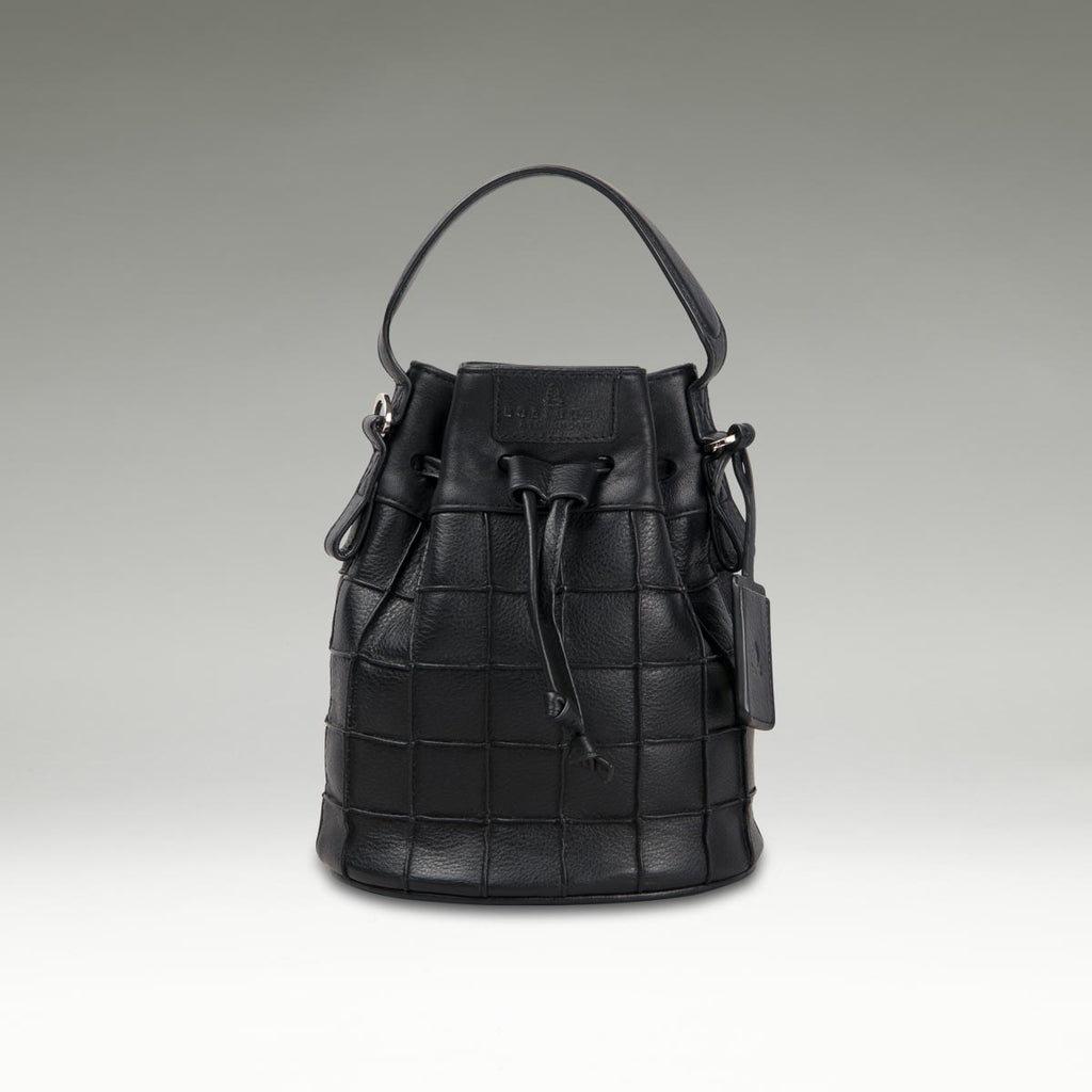 Black mini clearance bucket bag